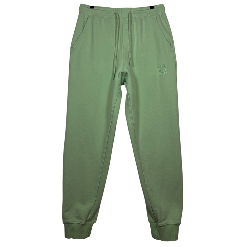 OVERTIME Green Jogger Sweatpants Mens Small Tapered Embroidered Logo